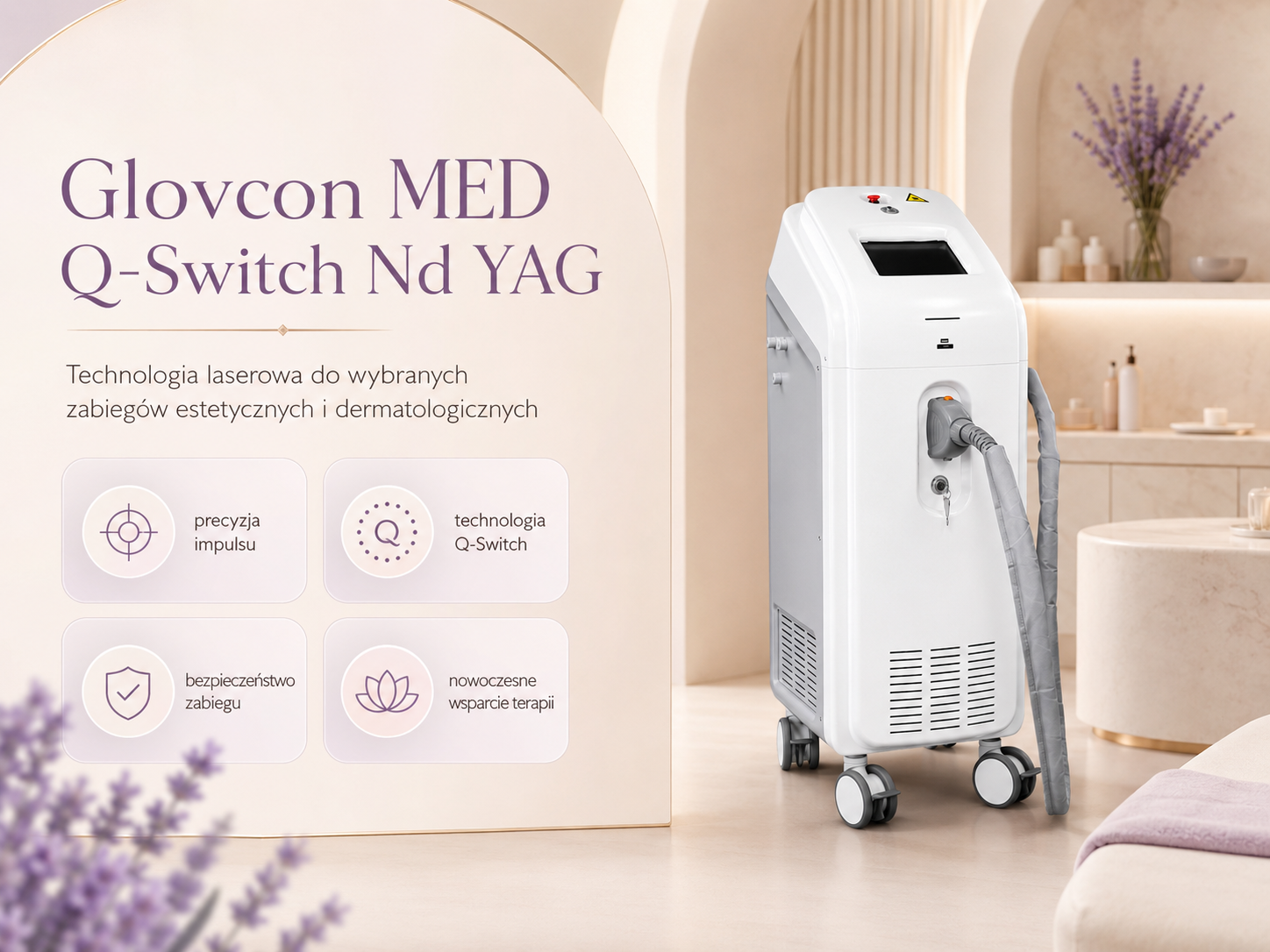 Glovcon MED Q-Switch Nd YAG — laser kosmetologiczny